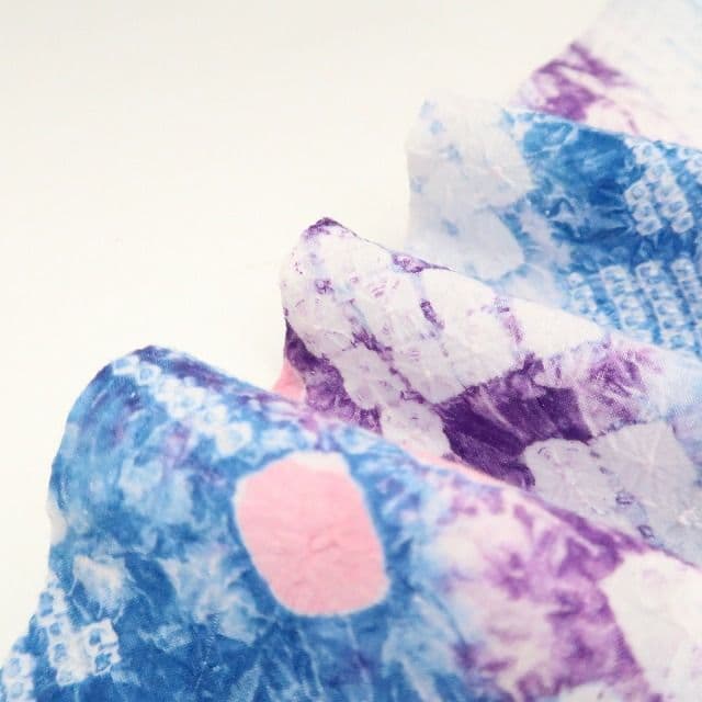 ｍ1951＊有松鳴海絞り 夏着物 綿 手縫い仕立て 高級浴衣