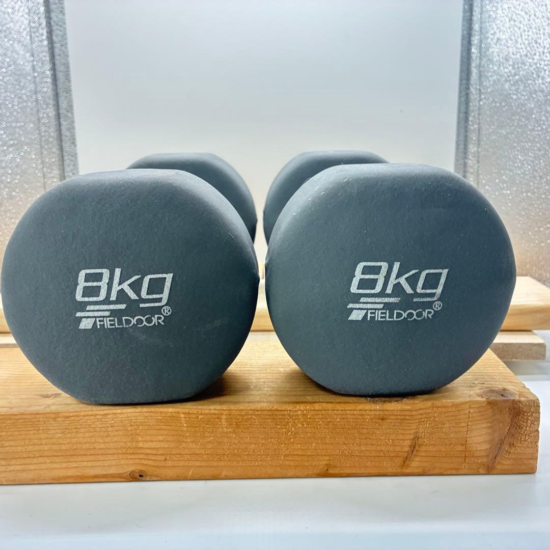 FIELDOOR 8kg 6kg ダンベル 2個セット