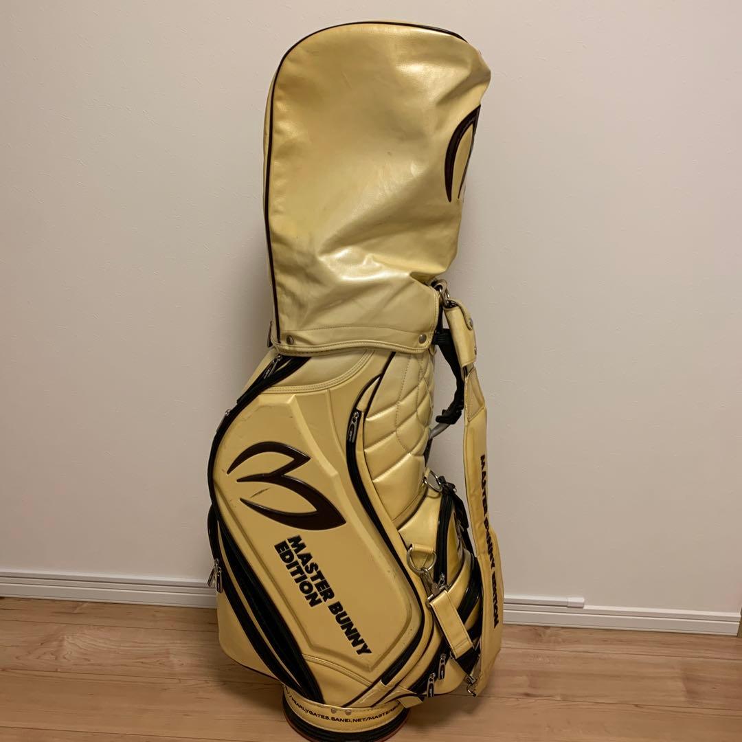 【タクヤ】マスターバニーエディション ゴルフバッグ ゴールド