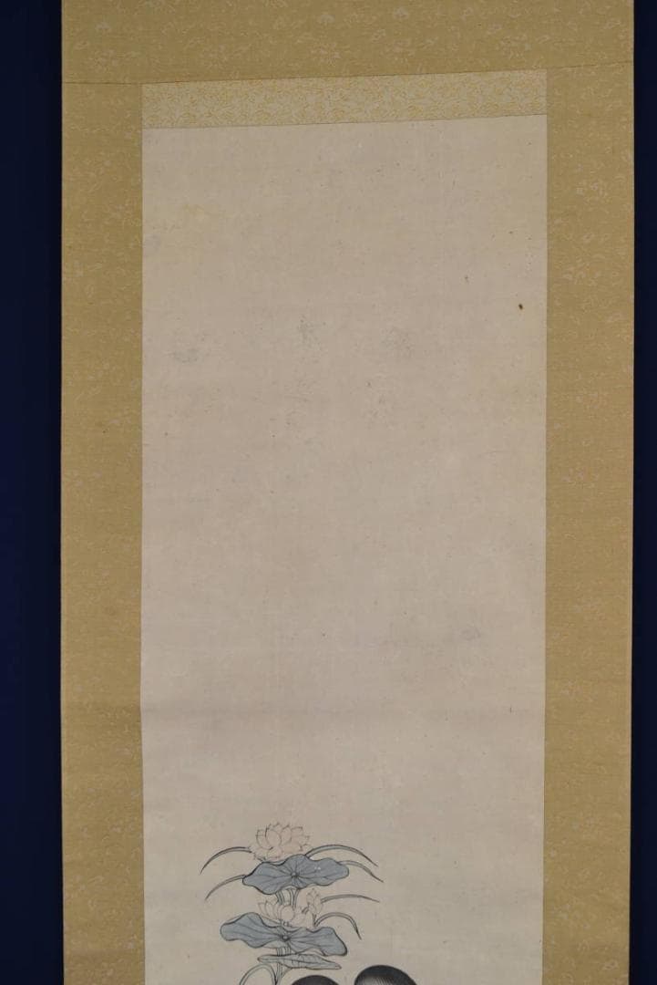 【真作】来章/福神二座図/掛軸☆宝船☆AA-958