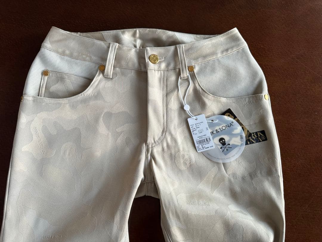 新品タグ付！MARK&LONA パンツ Pants WOMEN ベージュ S