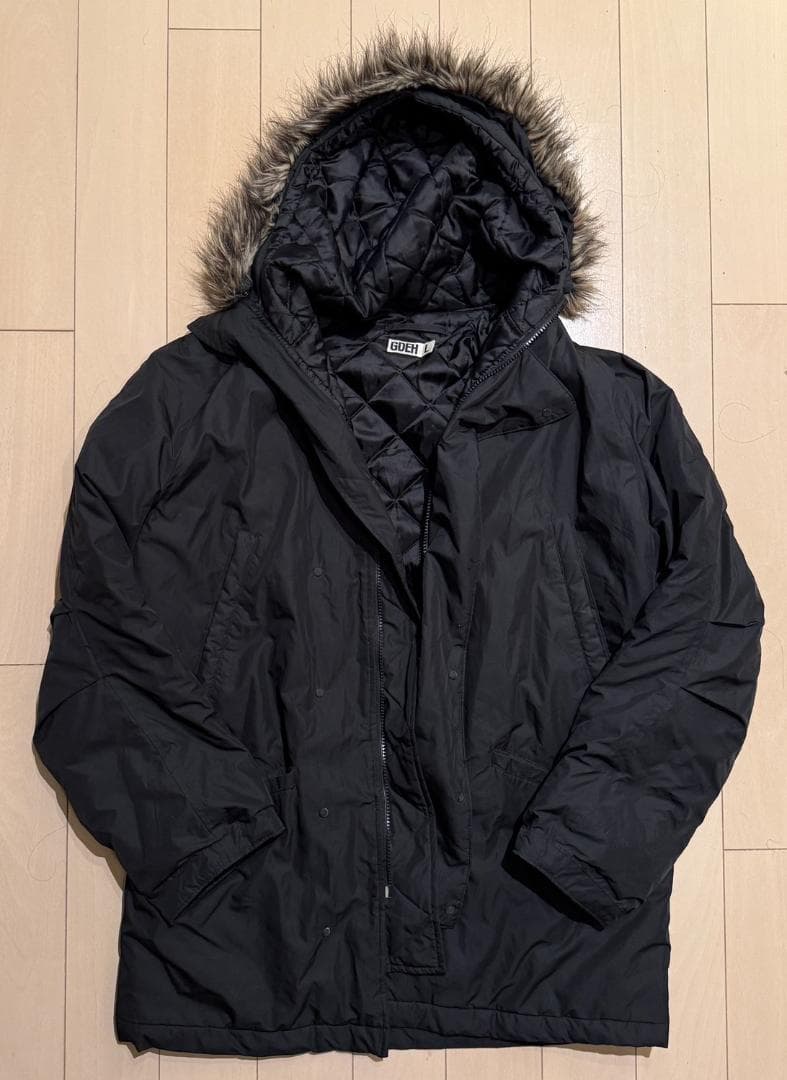 激レア GOODENOUGH グッドイナフ/モッズコート N3-B 黒 L