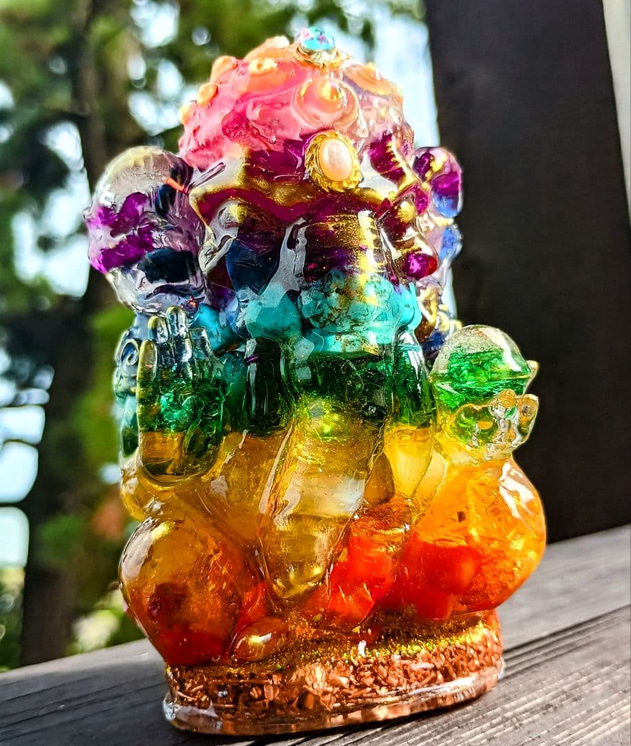 CHAKRA✧COLOR✧ガネーシャ神✧オルゴナイト