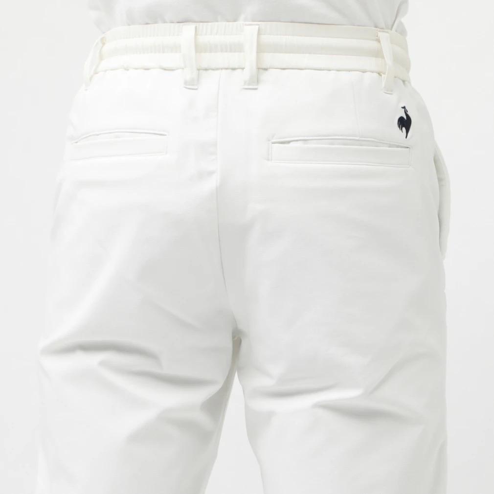 【LL】秋冬 ルコック ゴルフ 保温 中わたハイブリット ウォームパンツ 白