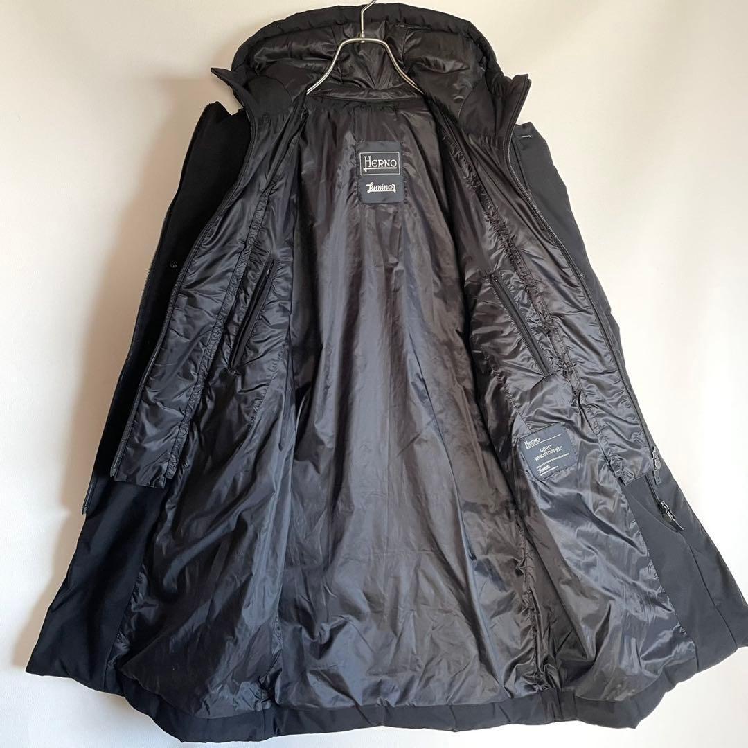 タグ付き＊HERNO ラミナー ダウンコート ブラック 48