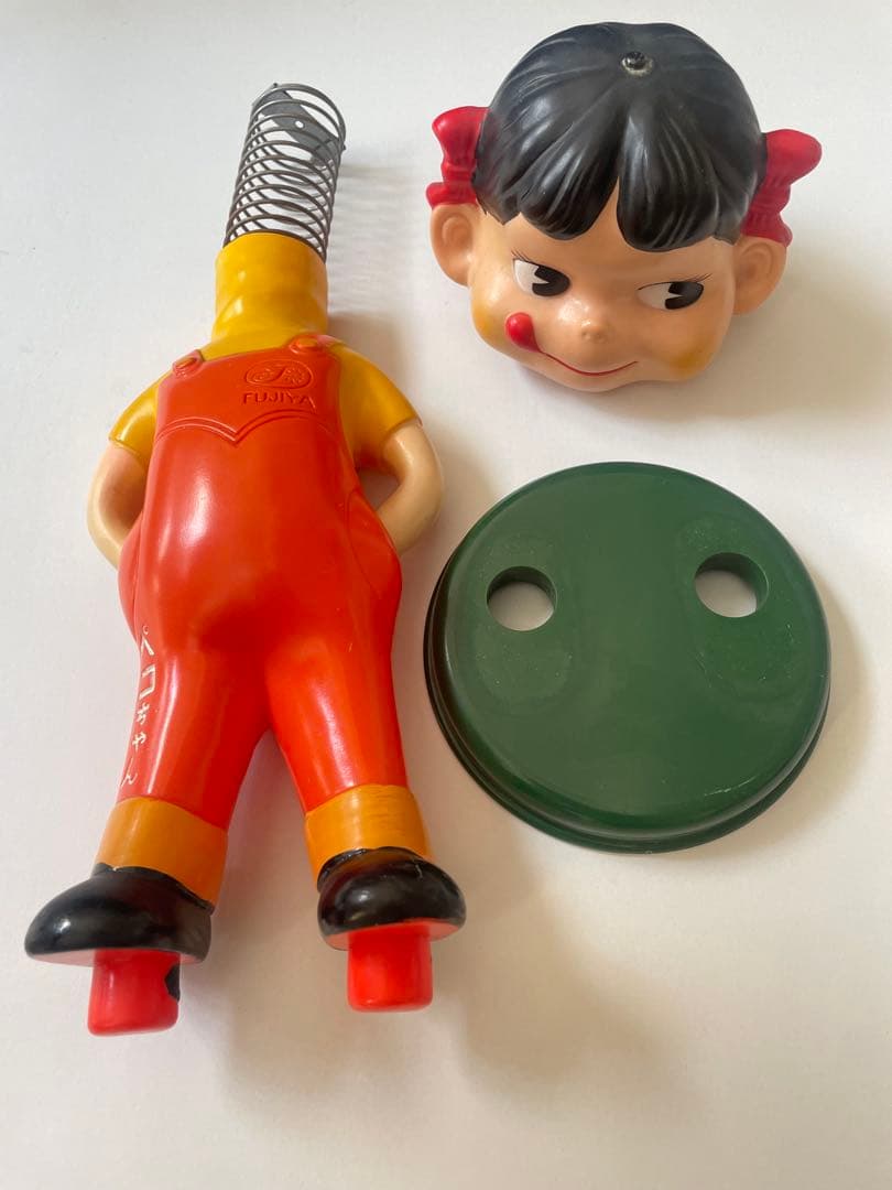 当時物 不二家 PEKO ペコちゃん 首振り人形 レトロ ヴィンテージ　30cm