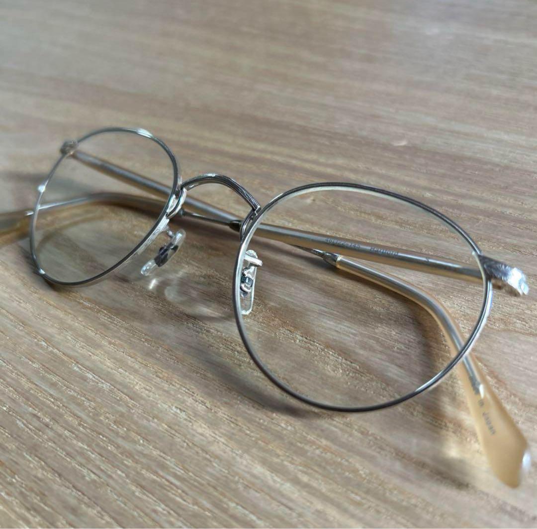 OLIVER PEOPLES　メガネ　Hartfordメタルフレームクリアレンズ