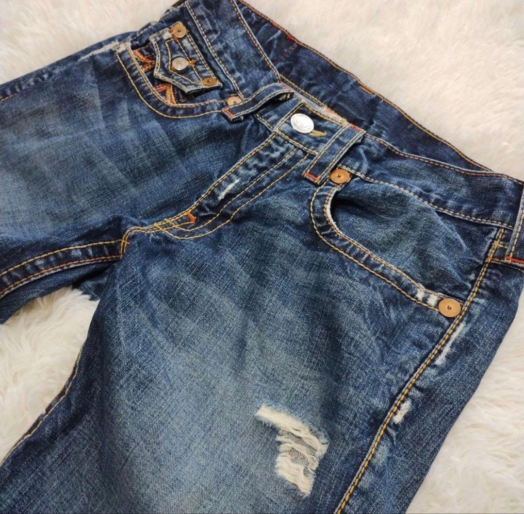 TRUE RELIGION RAINBOW JOEY フレアデニム