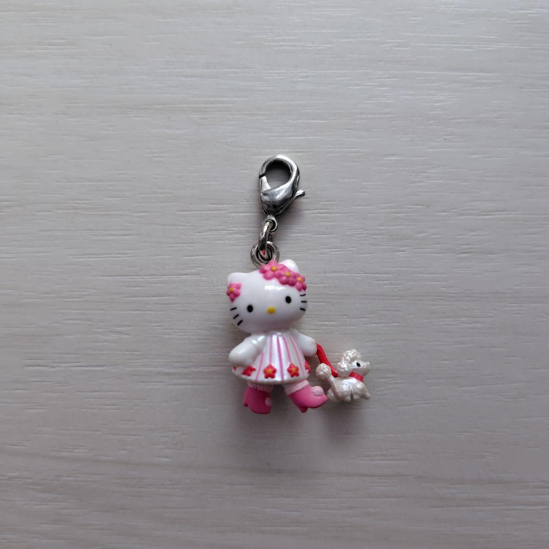ハローキティ 子犬のお散歩 ファスナー チャーム プードル レア