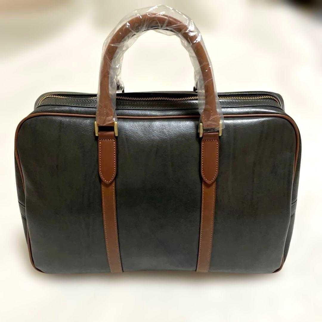 【新品タグ付】EVERWINエバウィンボストンバッグカーキ日本製