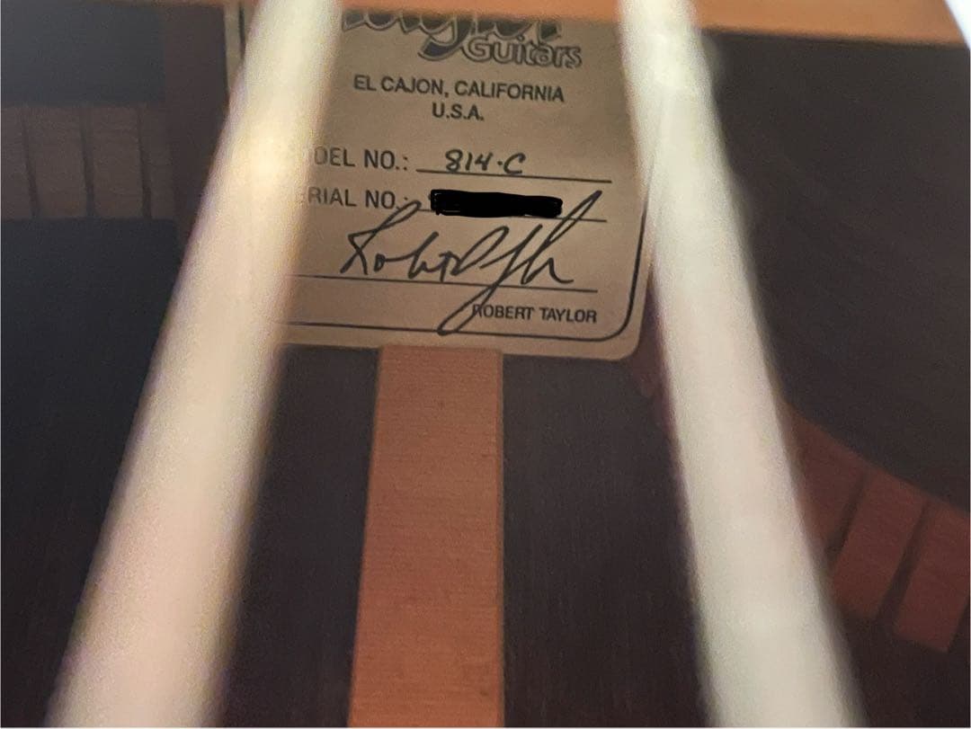 Taylor 814C アコースティックギター ハードケース付 - ビンテージ