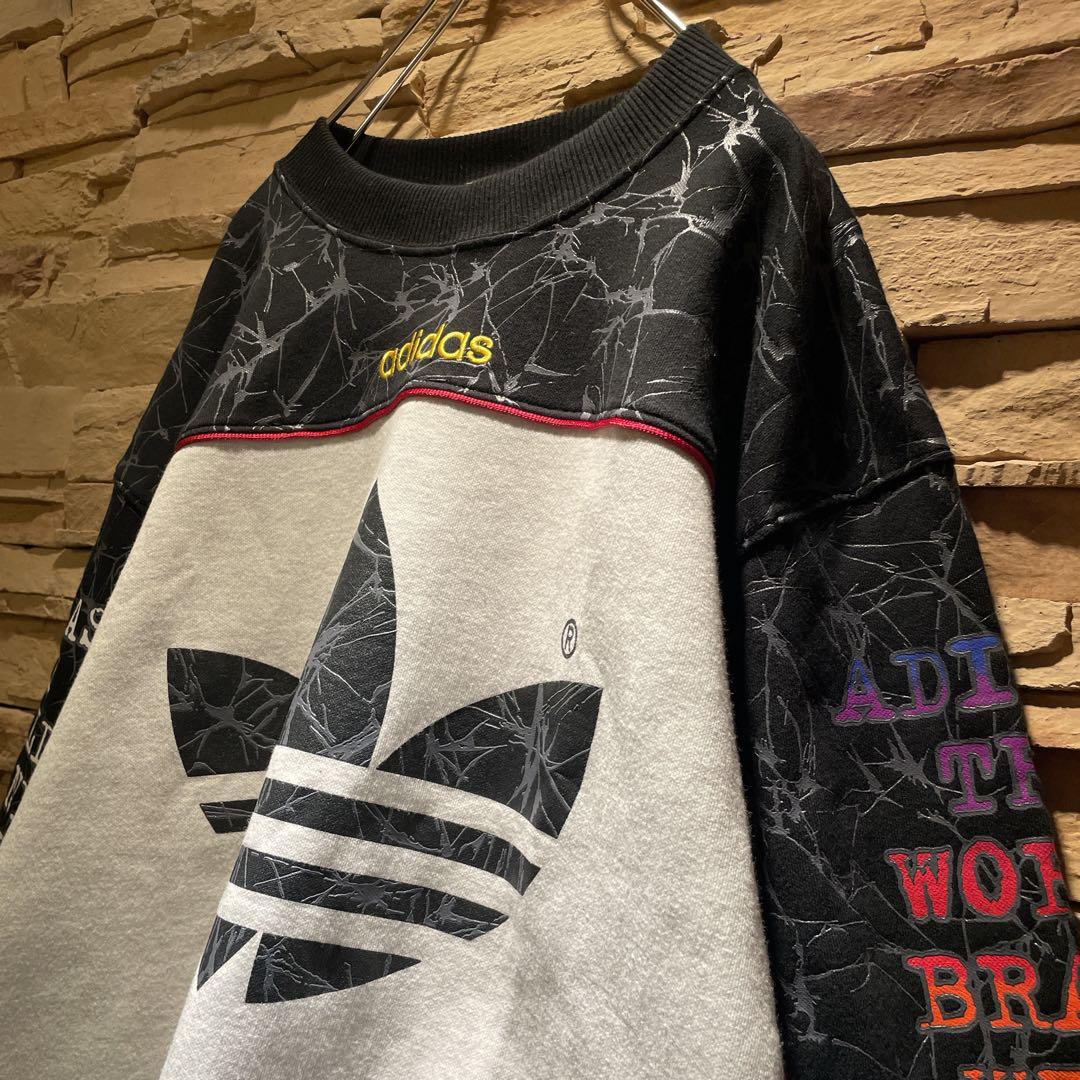 【希少】80s'/常田大希/adidas/スウェット/レトロ/派手デザイン/ML
