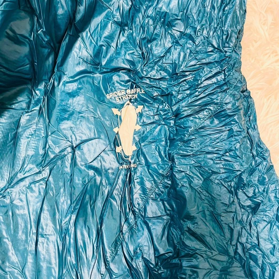 モンベル　シームレス ダウンハガー800 #3 R/ZIP ブルー　保存袋あり