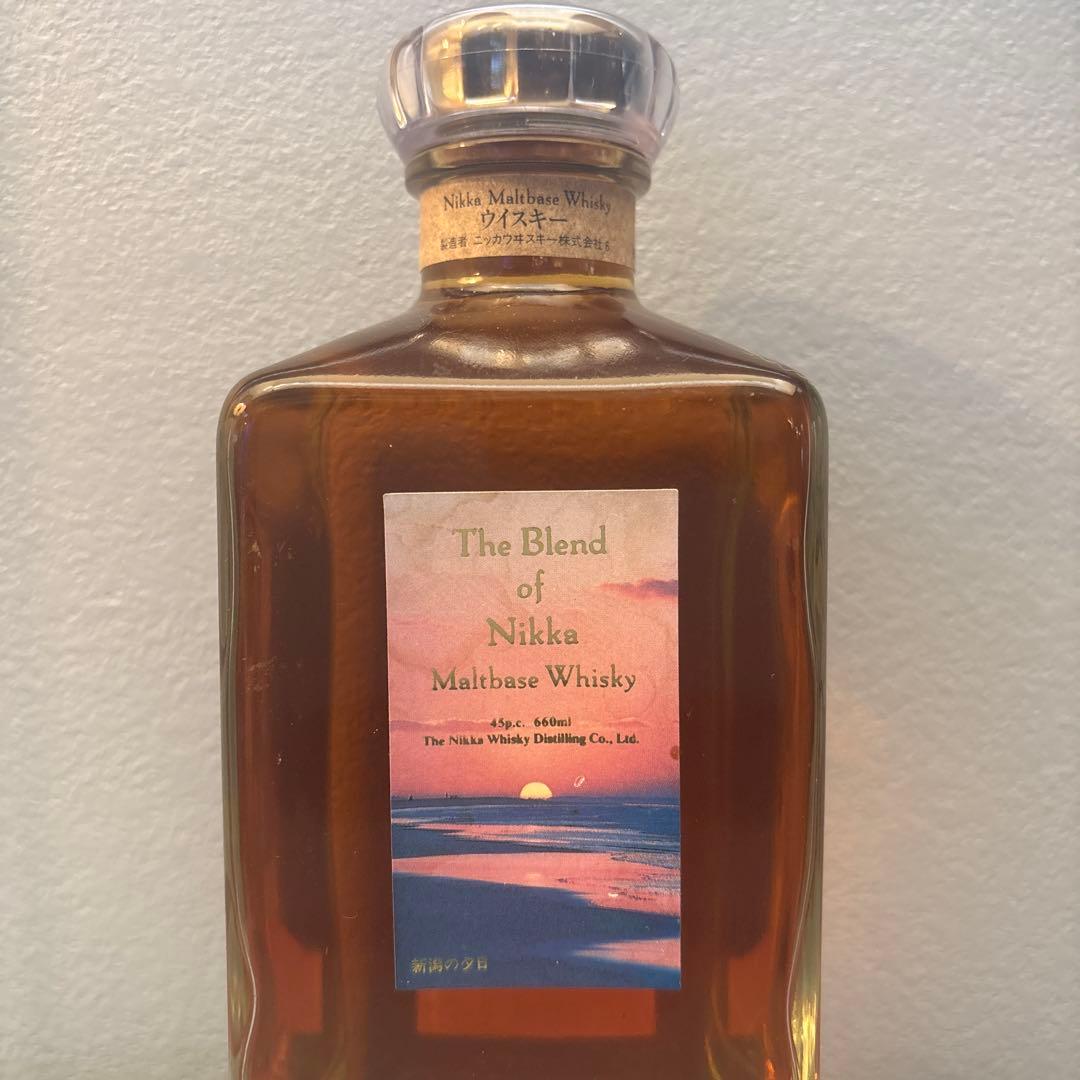 希少★未開封(箱無し)アサヒ ザ・ブレンドオブニッカ 新潟の夕日660ml