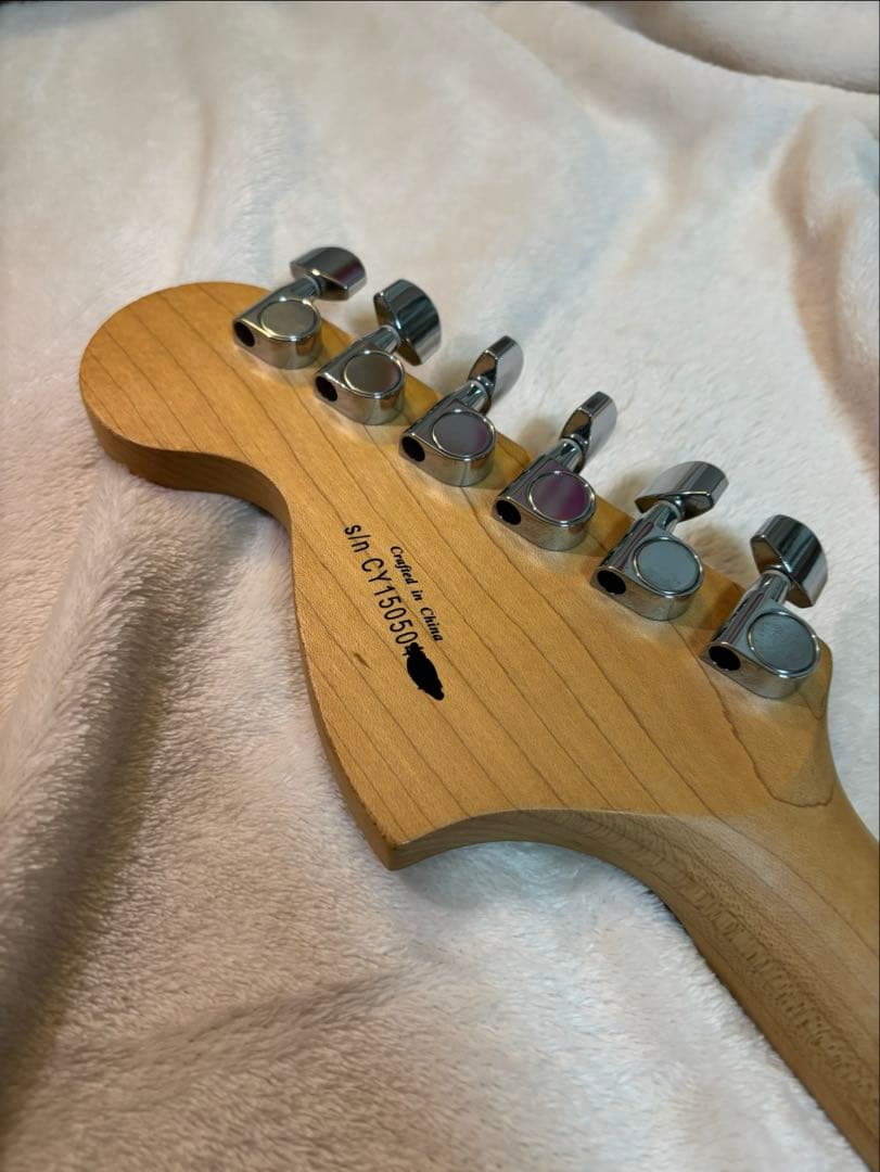 【調整済】squire affinity strato casterサンバースト