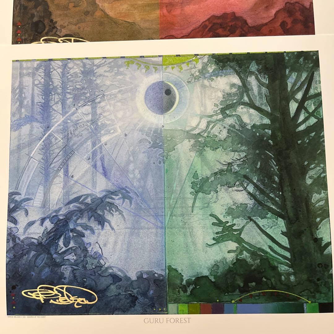 グルランド/Guru lan アートプリント 5種セット 複製原画 mtg