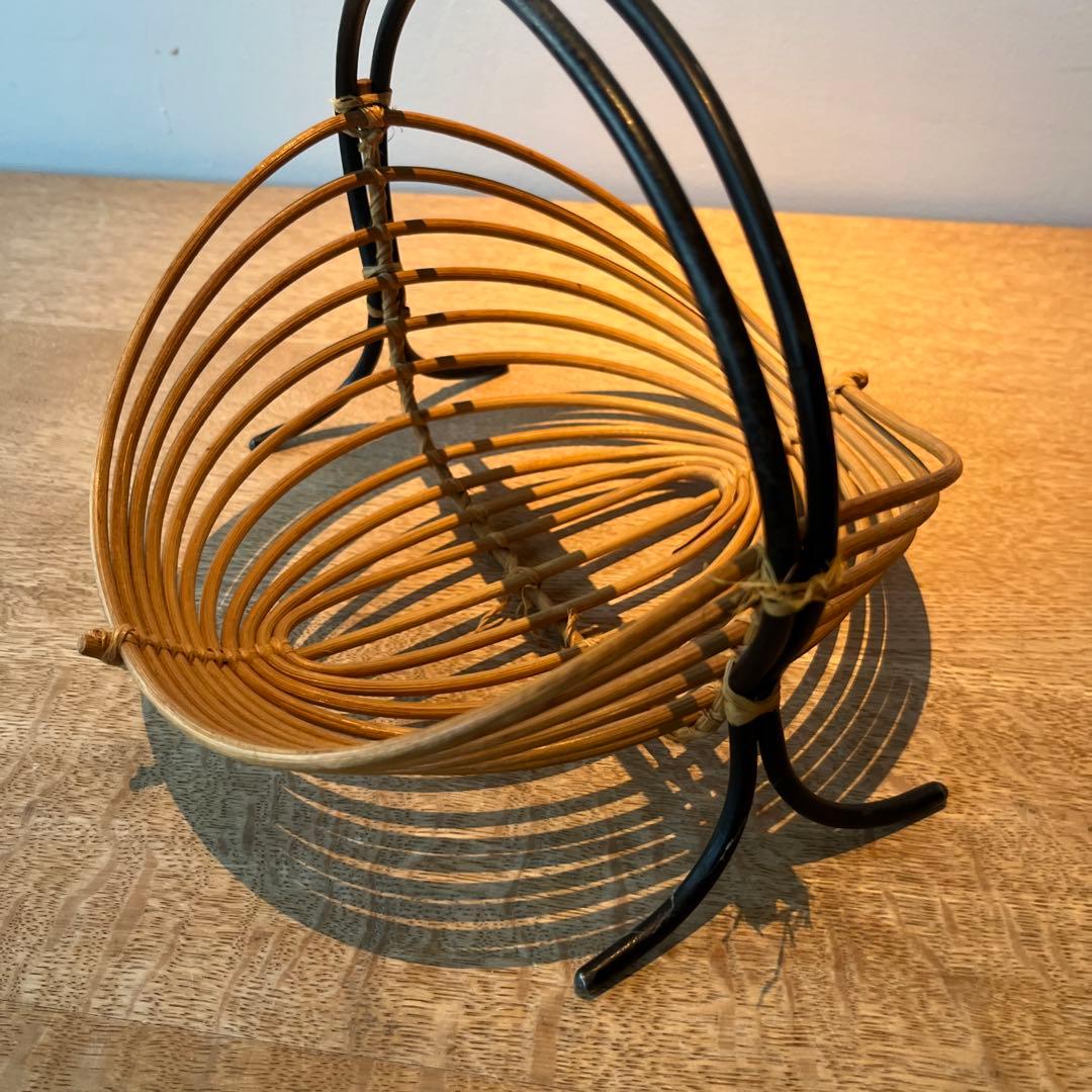 デンマーク製　ヴィンテージ　バスケット