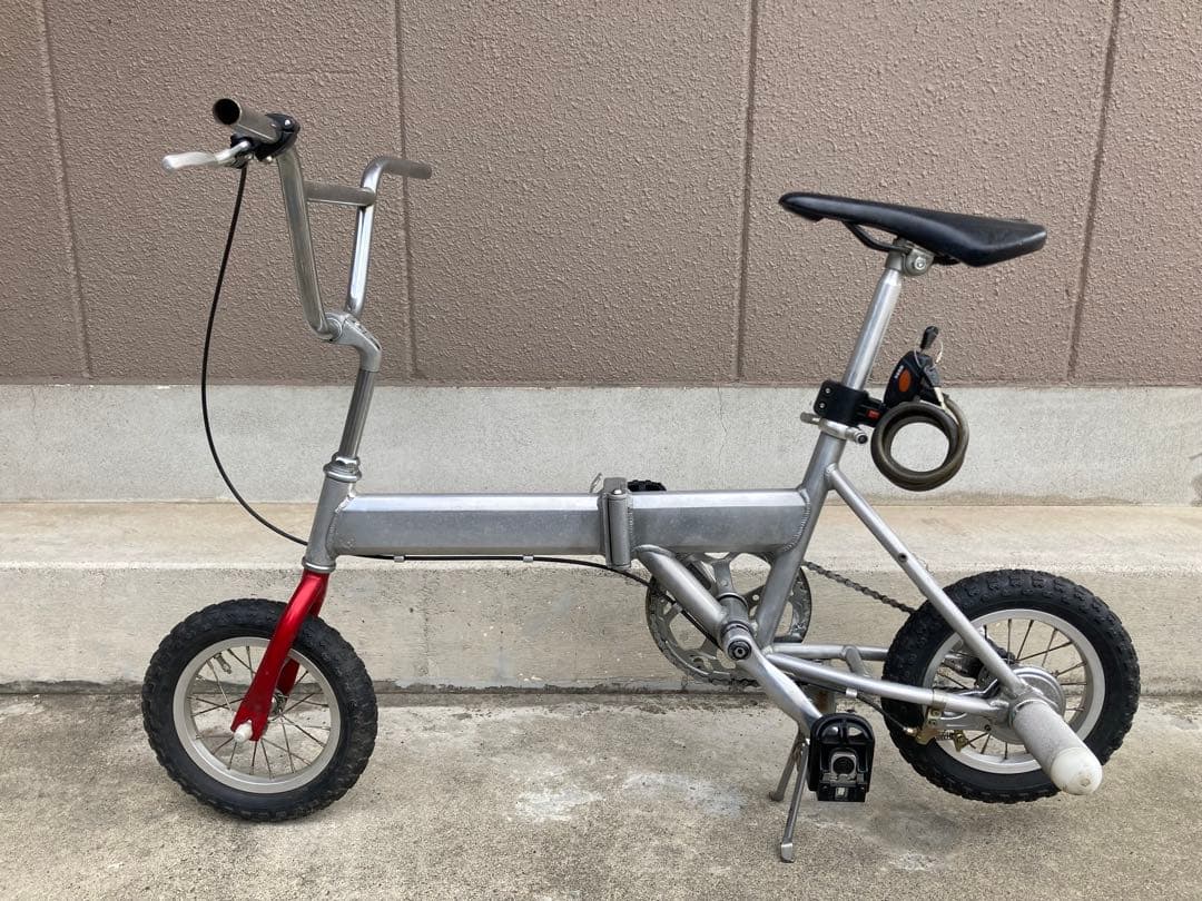 ちょっとだけカスタム　折りたたみ自転車 アルミフレーム シルバー/レッド