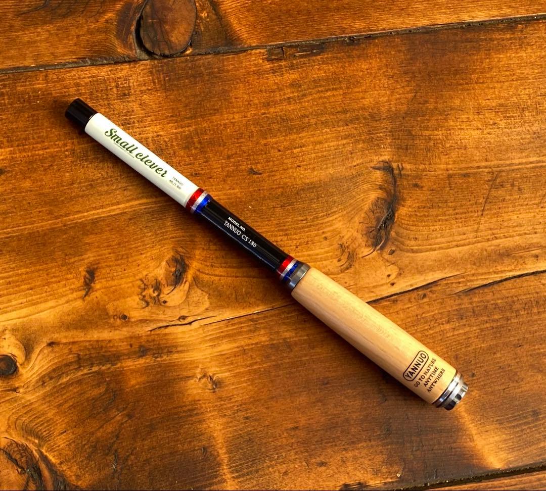 釣り竿セット　小物釣り竿　タナゴ竿　仕掛け180cm ウッドグリップ　仕掛け巻き