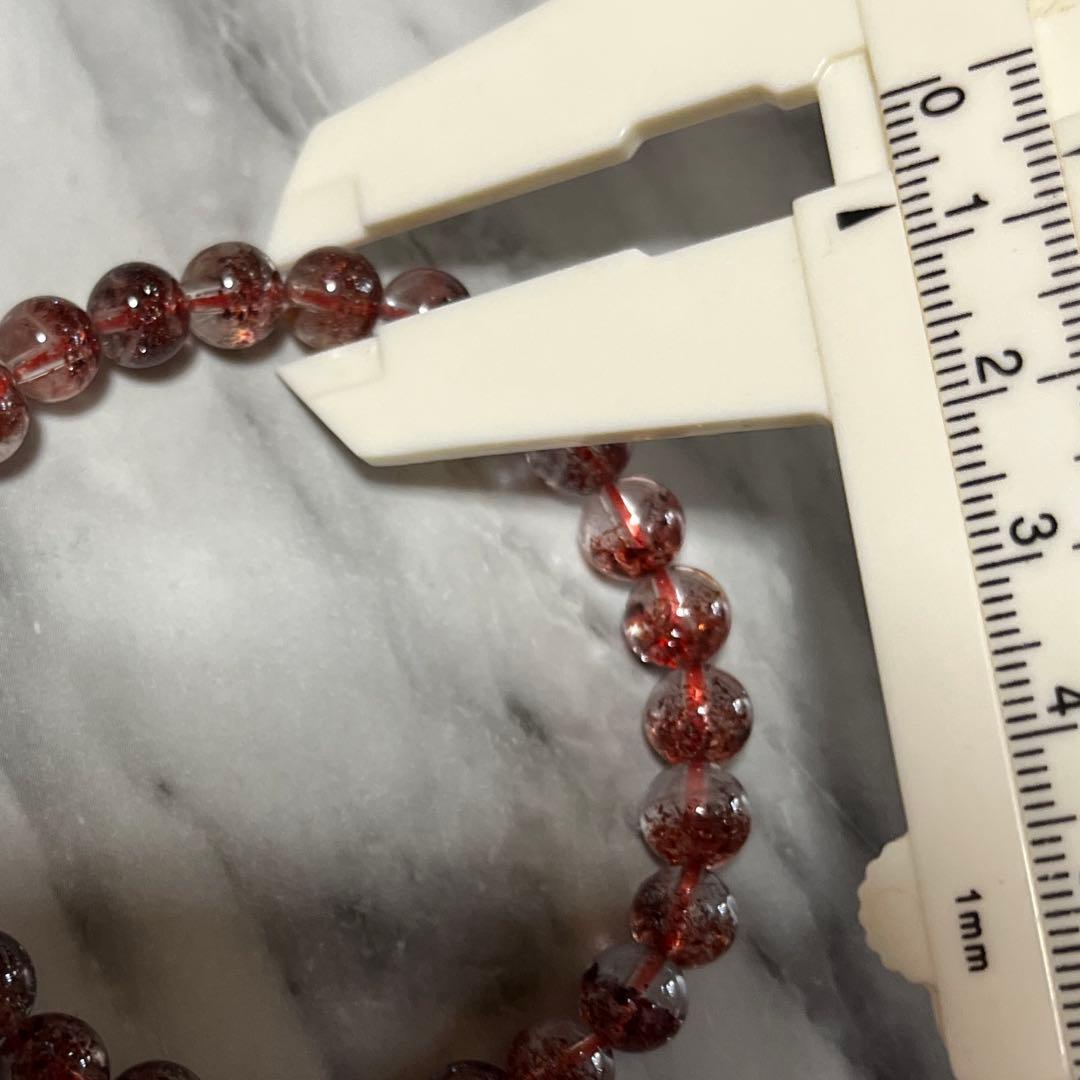 ブラジル産 レピドクロライトインクォーツ(ファイヤクォーツ) ブレスレット