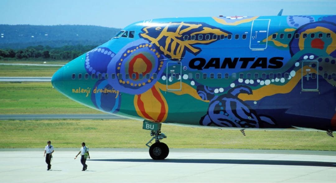 カンタス航空 Airlinertags B747-300 誕生日番号0428