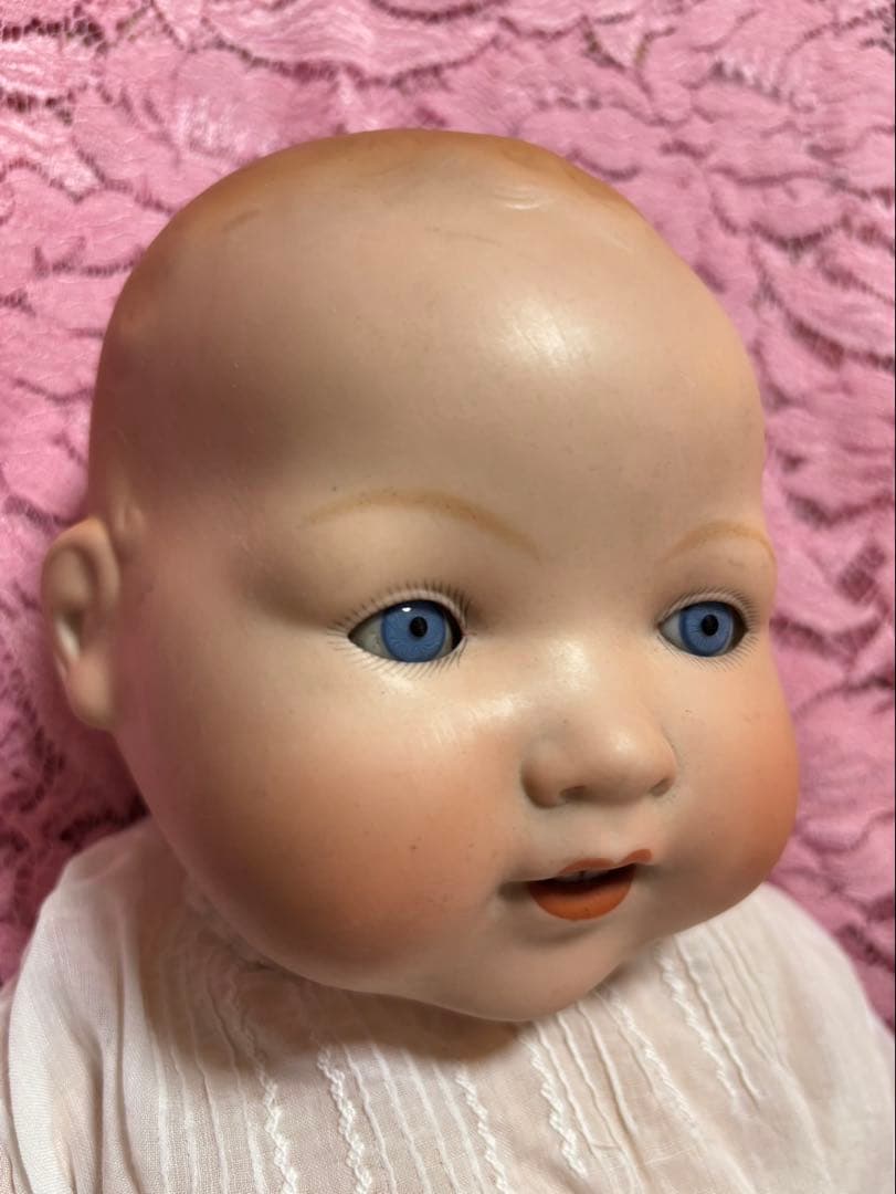 アーモンドマルセル　ベビー　アンティーク　ビスクドール　アンティークドール