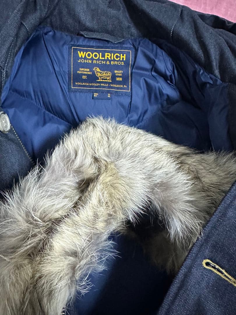 Woolrich デニム ダウンジャケット サイズS/M