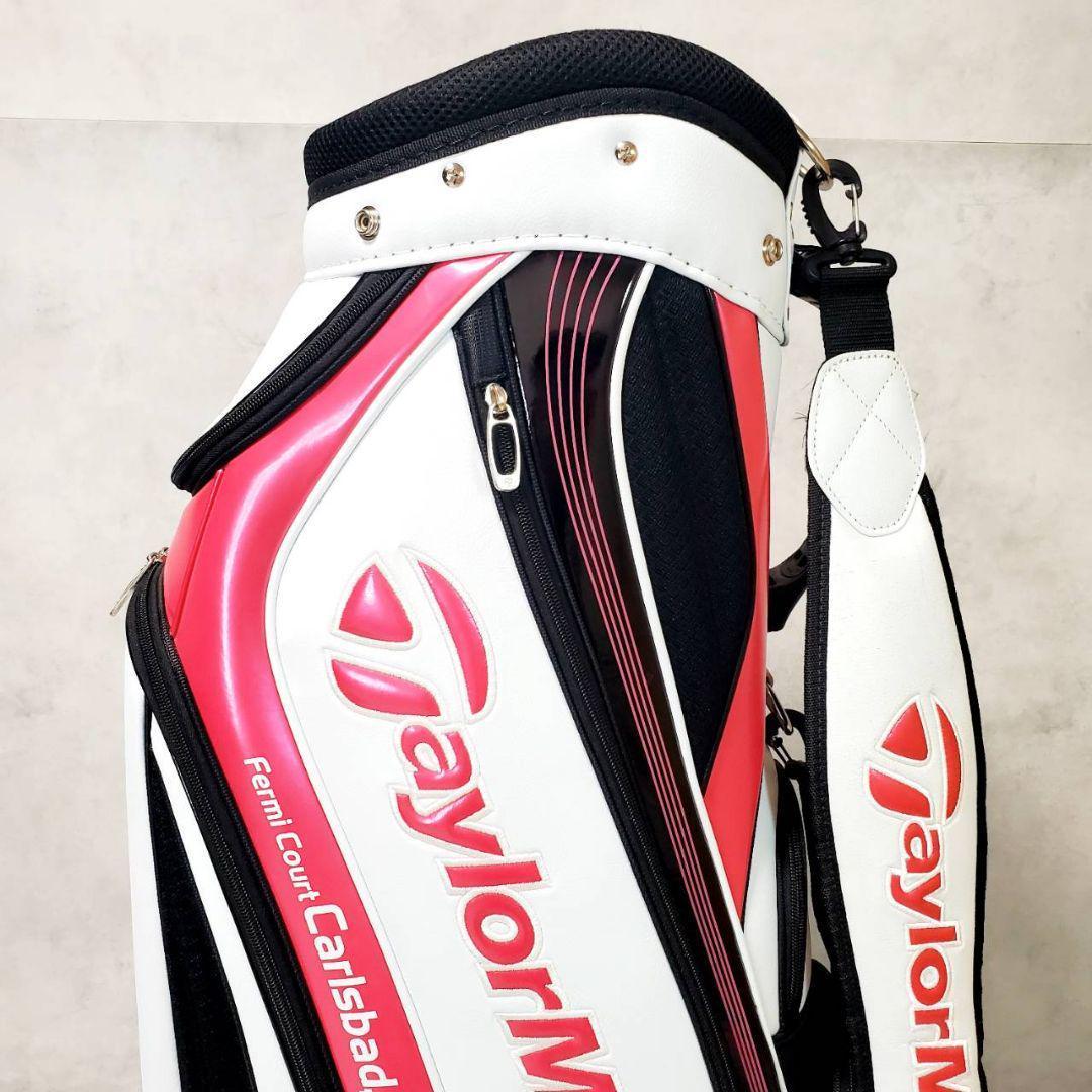 テーラーメイド キャディバッグ レディース ホワイト×ピンク ゴルフバッグ