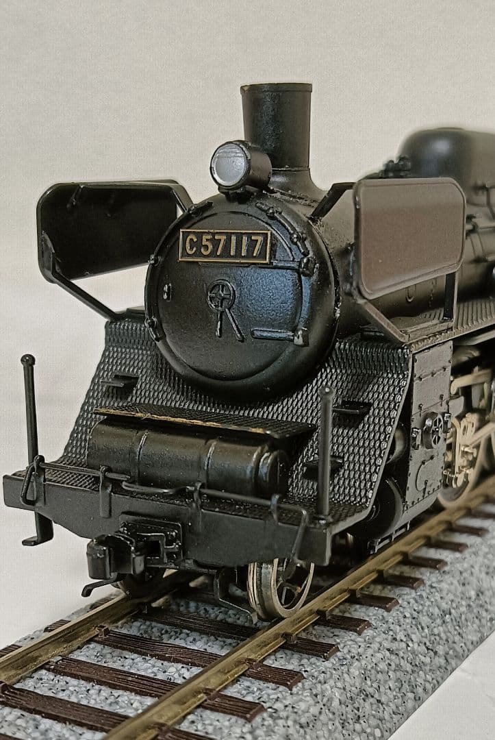 HOゲージ 天賞堂アダチＣ57門デフ蒸気機関車 、メンテナンス済