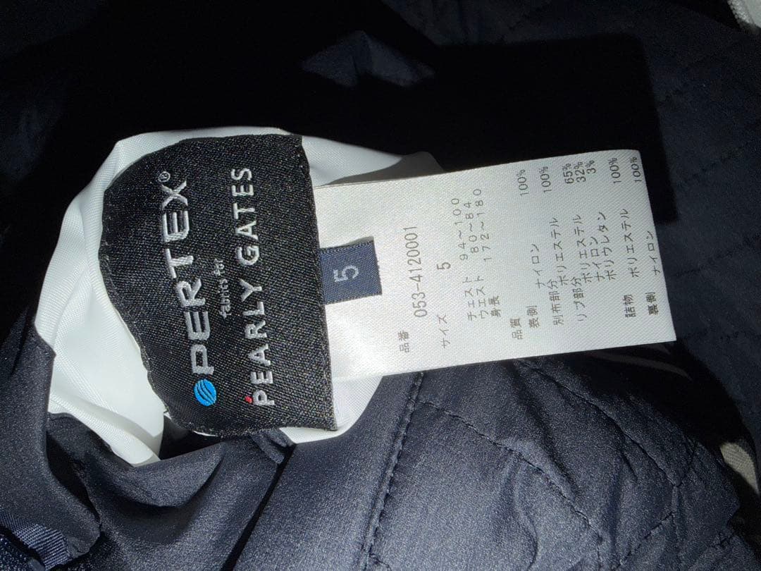 PEARLY GATES ジャケット　リバーシブル　撥水保温機能　サイズ5