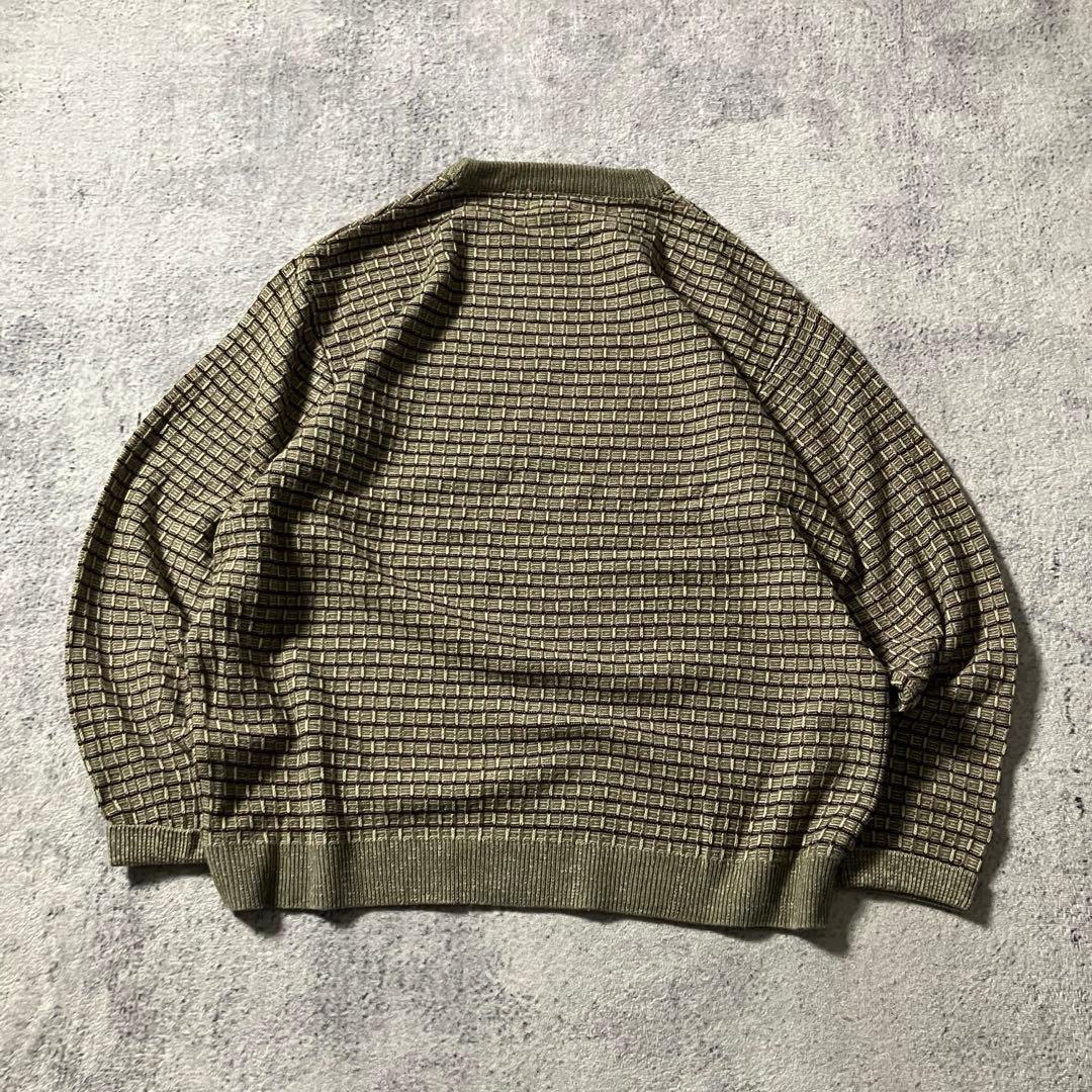 ※時計・ブレスレット付00sRETREAT立体編みニットオリーブJDEEN