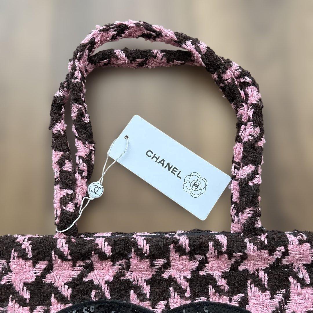CHANEL ツイードトートバッグ
