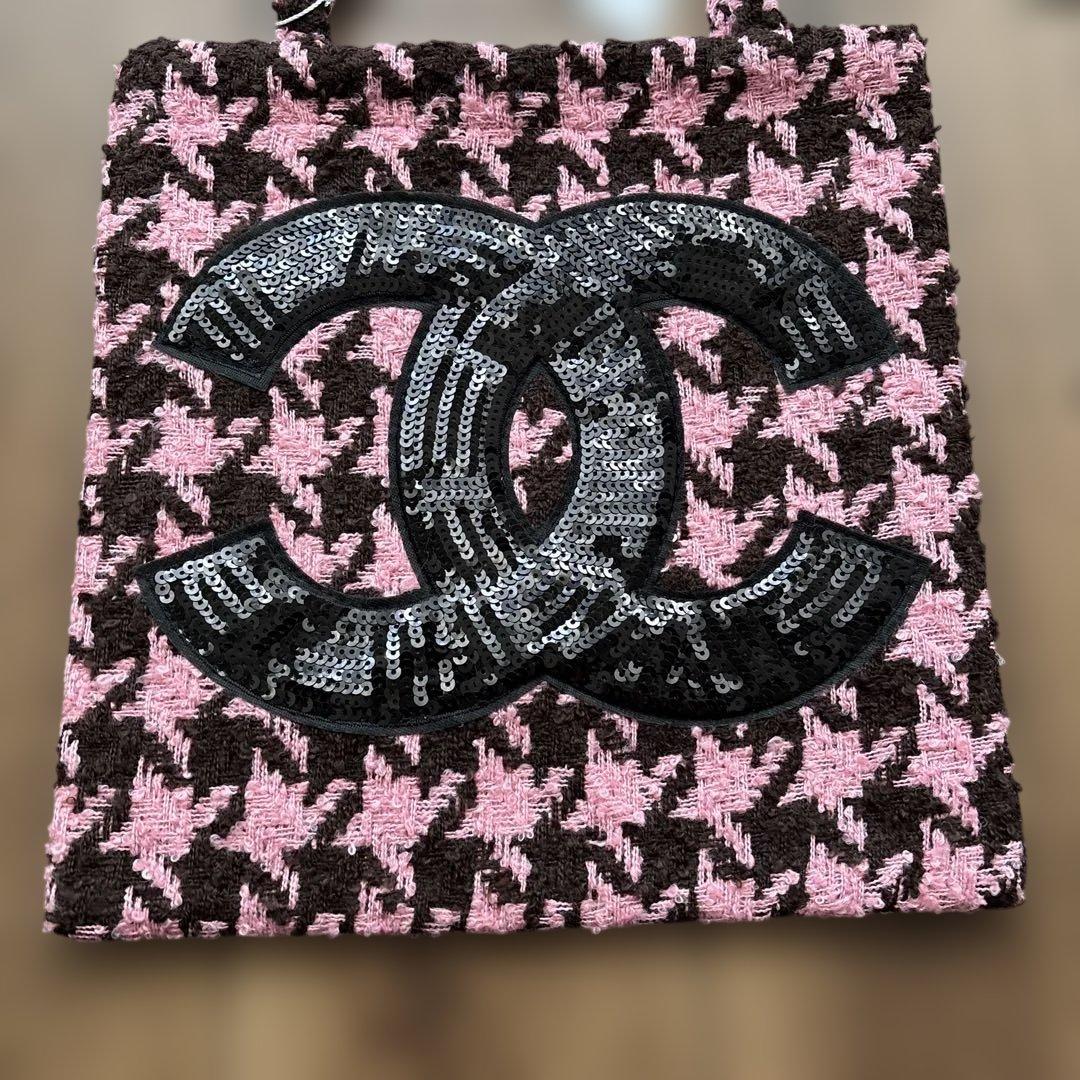 CHANEL ツイードトートバッグ