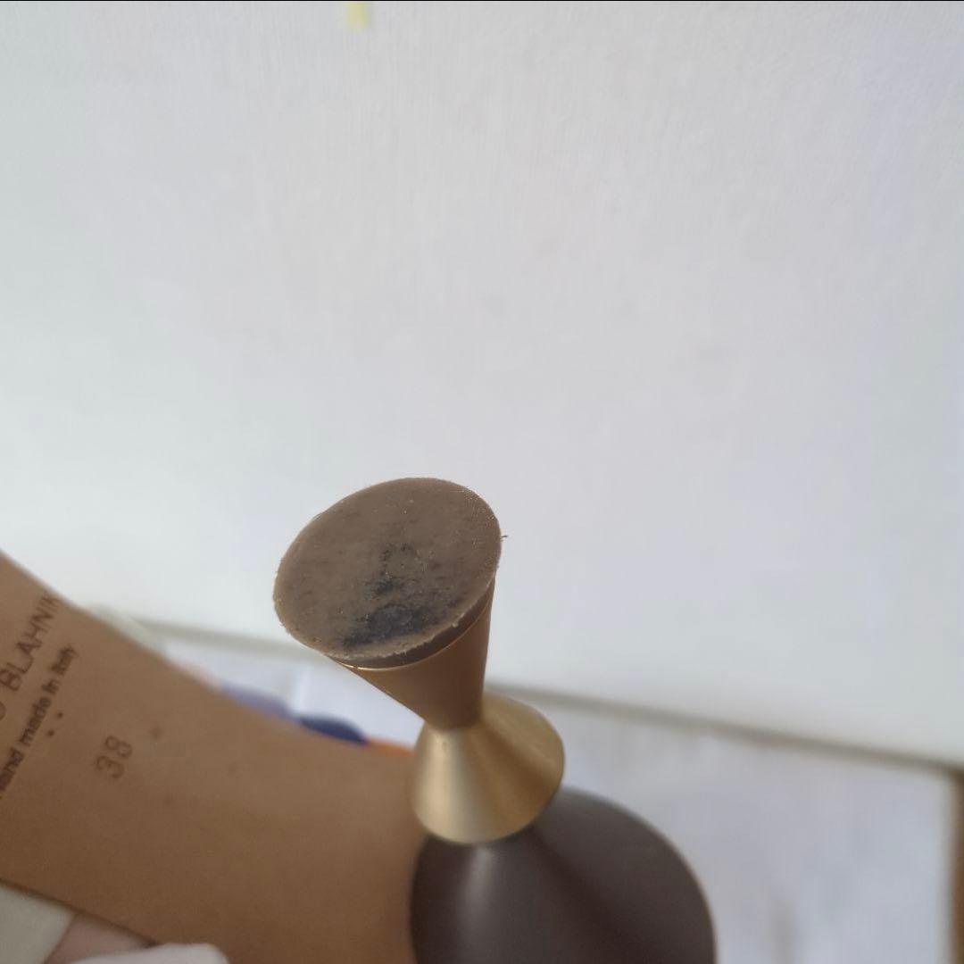 MANOLO BLAHNIK 38 ハイヒール サンダル　マノロブラニク