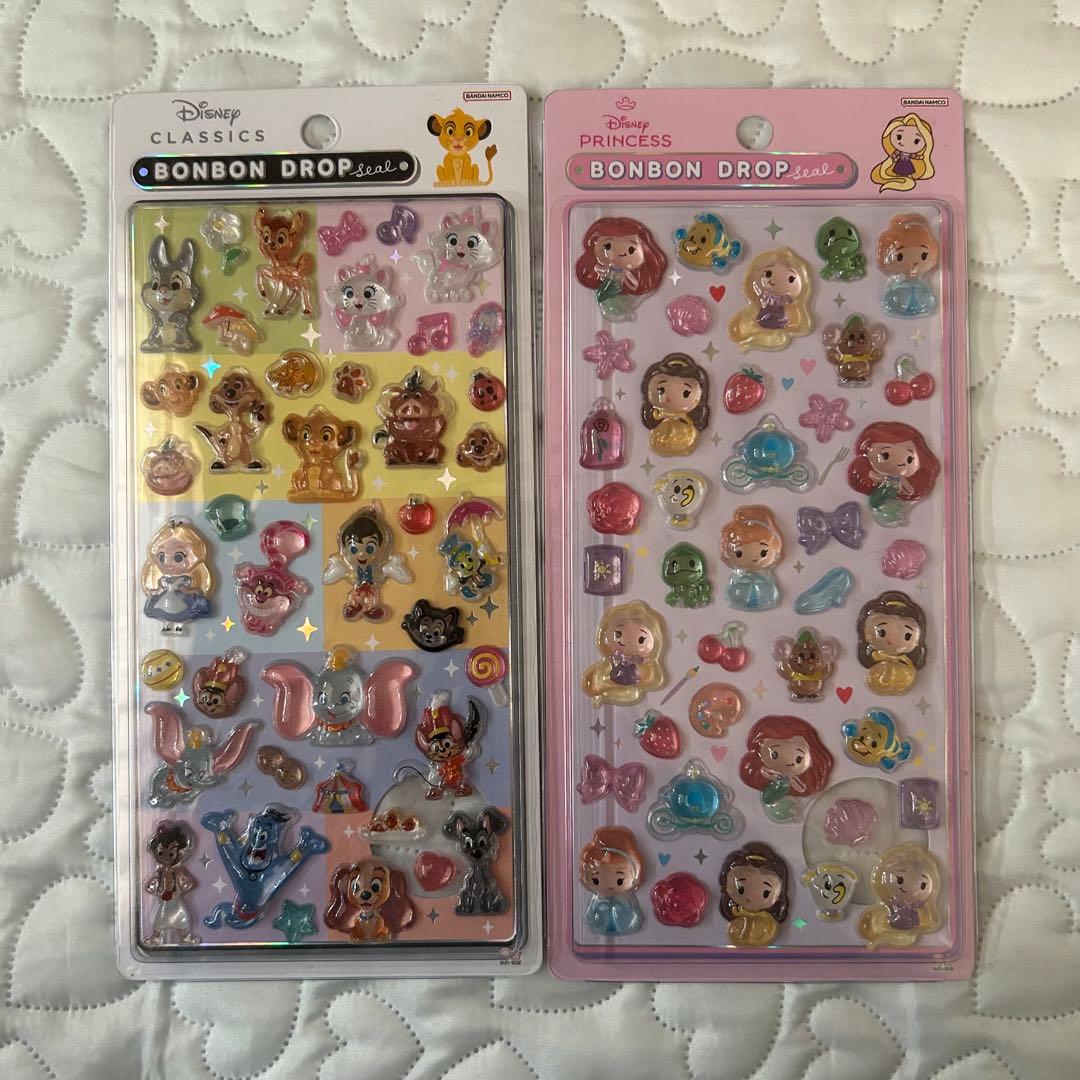 ボンボンドロップシール ディズニー プリンセス クラシック2枚セット