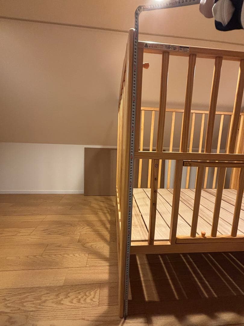 【ほぼ新品/実測済】カトージ ハイシート ベビーベッド 02399 欠品なし