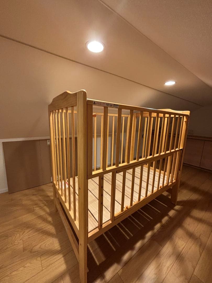 【ほぼ新品/実測済】カトージ ハイシート ベビーベッド 02399 欠品なし