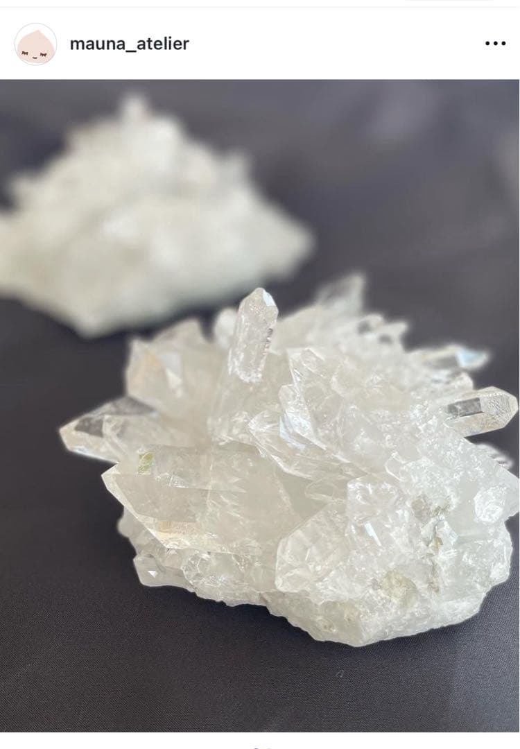 ローズクォーツ　クラスター　　鎌倉　mauna