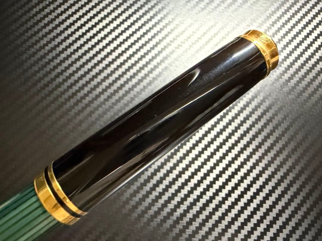 未使用に近い ペリカン 初期型 スーベレーン M800 緑縞 14C M 万年筆