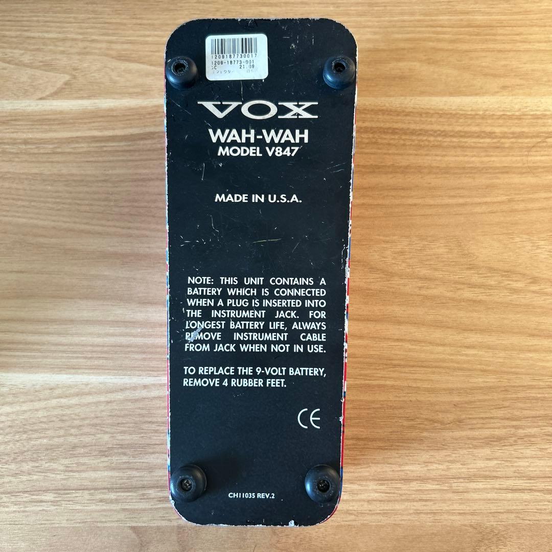 Vox Wah-Wah V847 ユニオンジャックデザイン