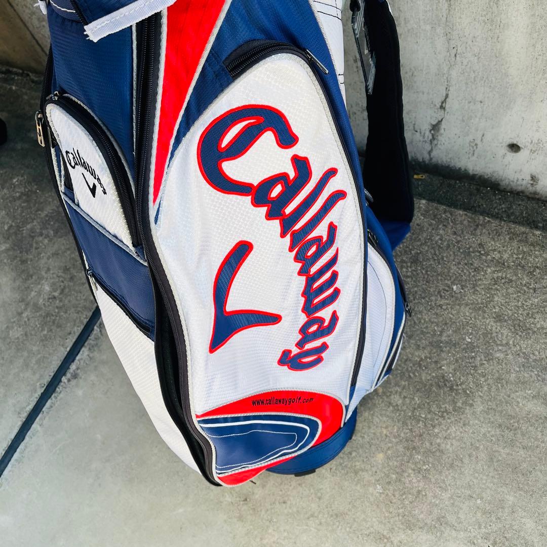 Callaway キャディバッグ 青/白/赤