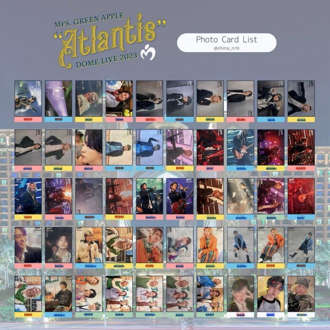 【Mrs. GREEN APPLE】フォトカード