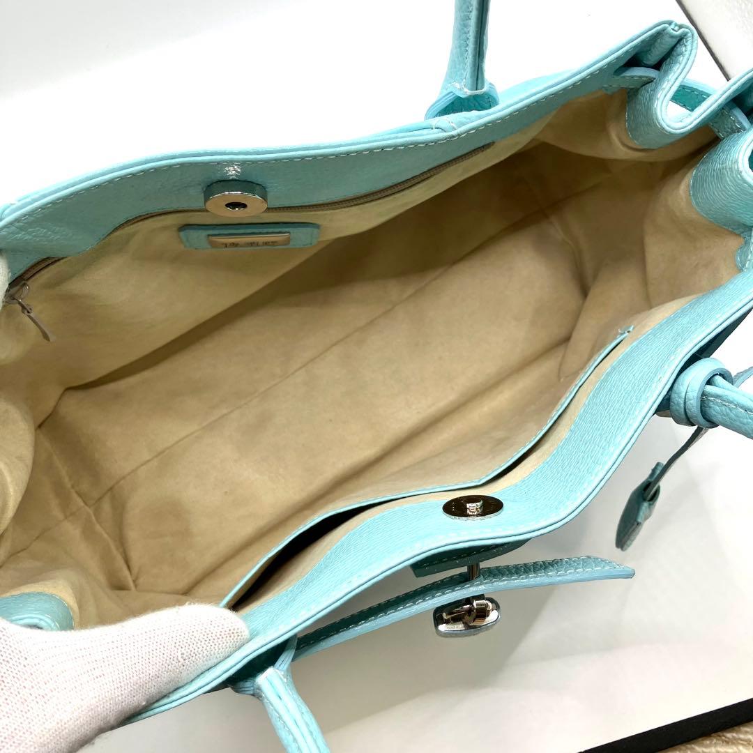 傳濱野 デンハマノ ミーティア ハンドバッグ トートバッグ ピュアクラルテ