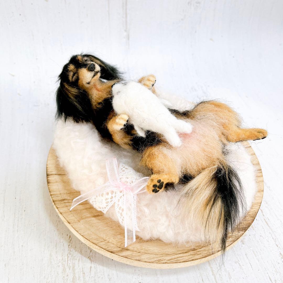 羊毛フェルト犬 ミニチュアダックス