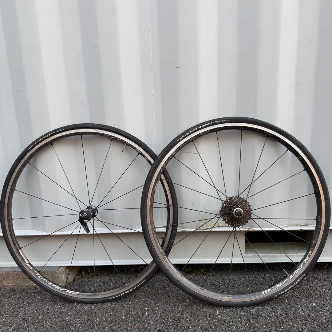 トビウオ　ホイール前後セット Dura-Ace C24 WH-R9000