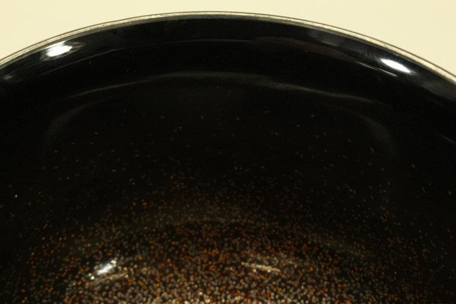 朱塗刷毛目 鴛鴦蒔絵 椀 一対 時代物(ZE659)