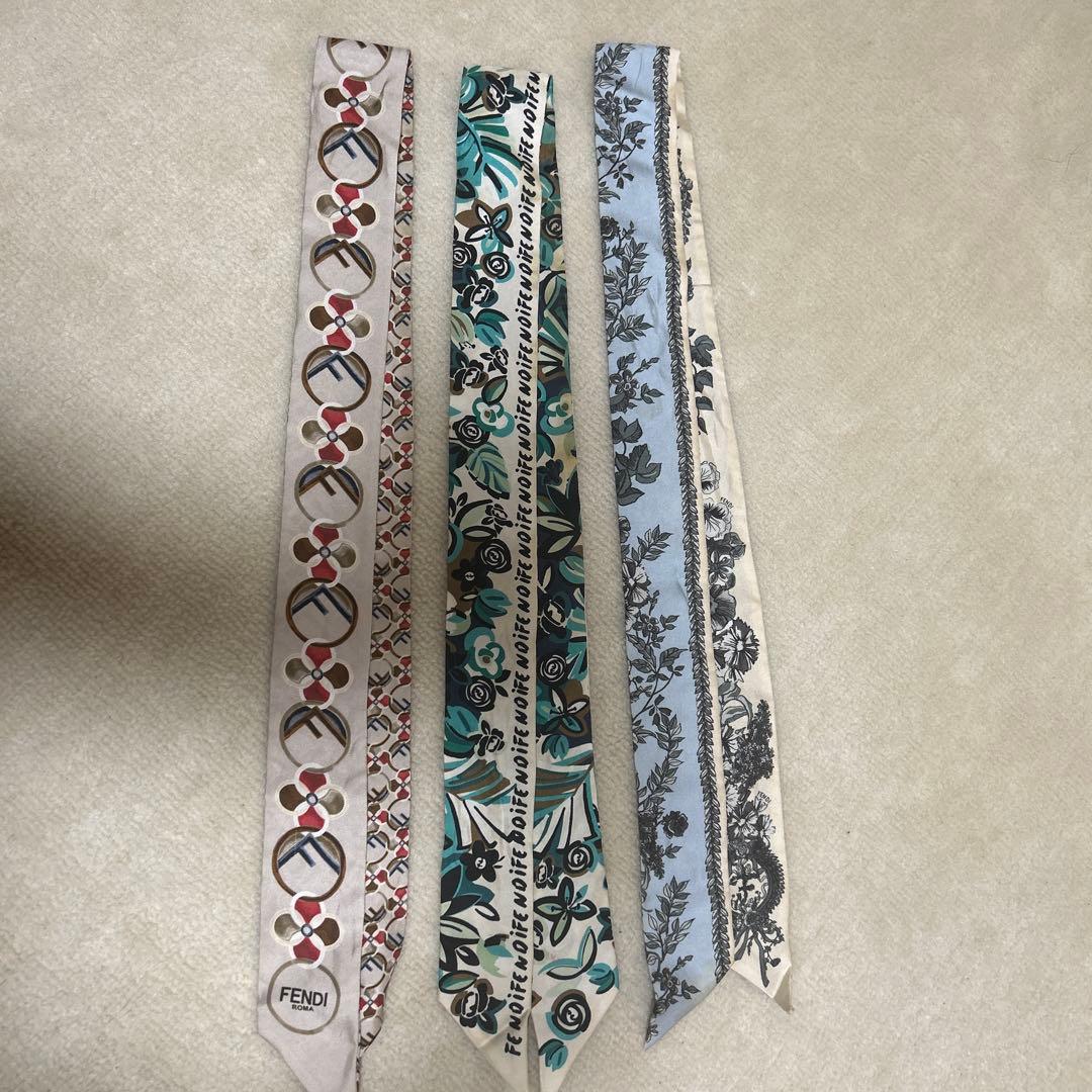 【FENDI】フェンディ　シルク　ラッピー　3本セット