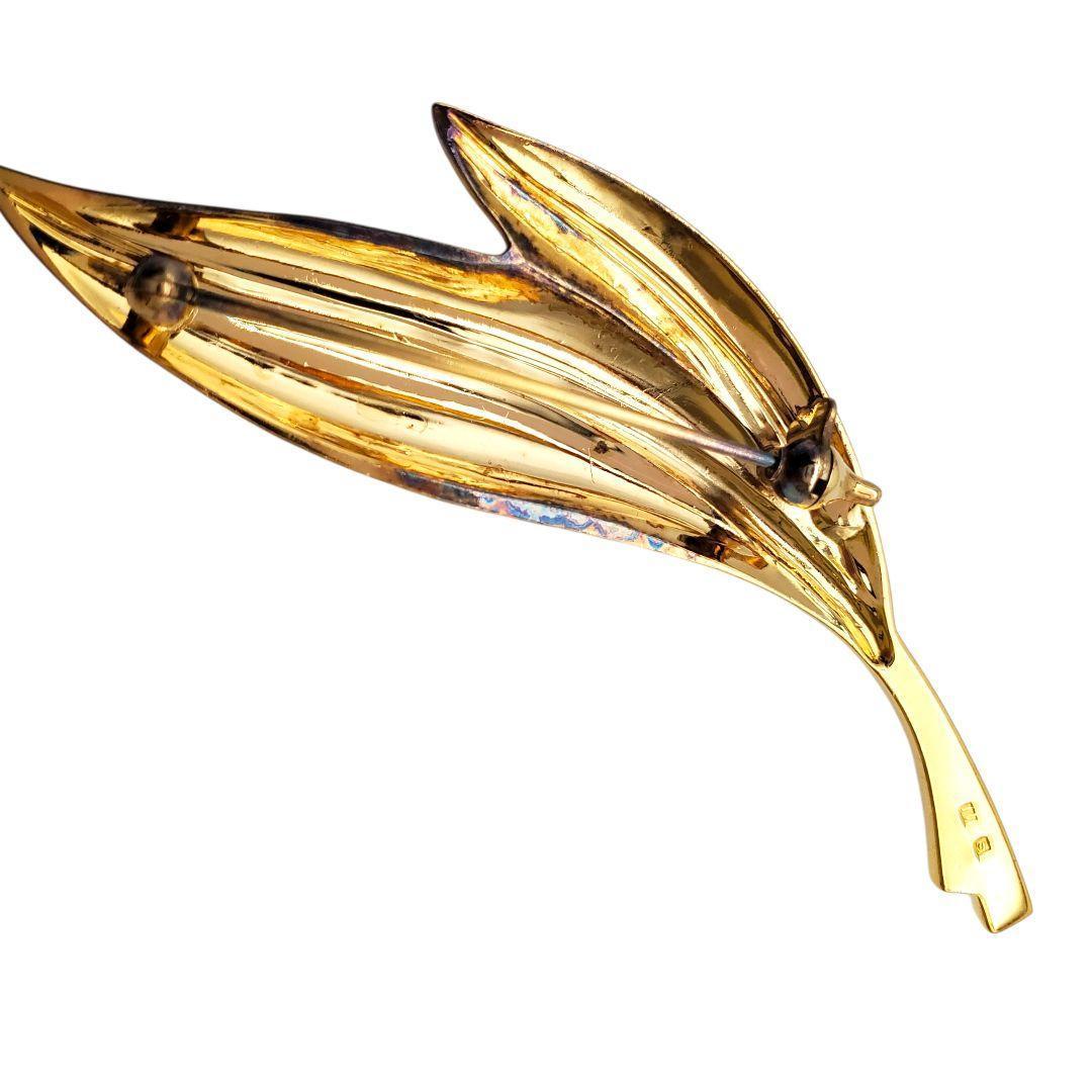 美品 ミキモト パール ブローチ リーフ 葉 7.1mm S刻印 本真珠