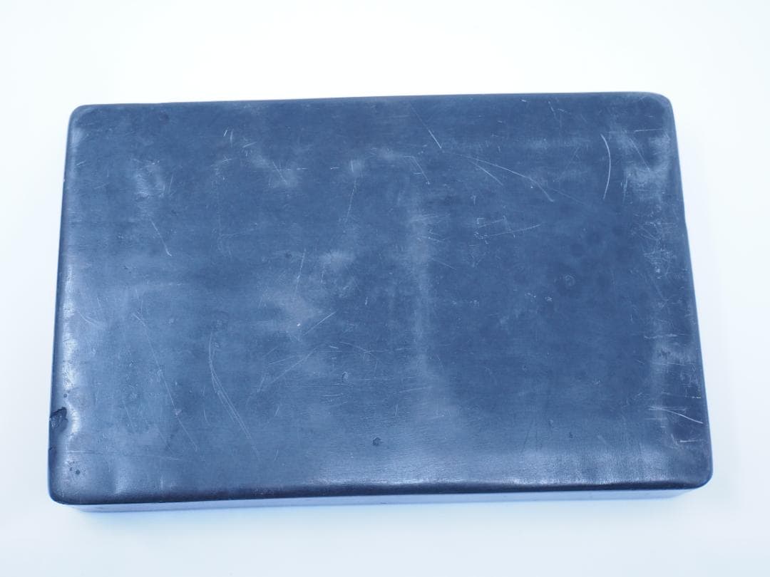 藍浦烏石有蓋長方竹虎硯　すずり　硯　朝鮮産