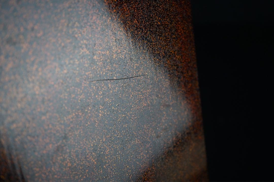 江戸後期 時代 総梨地 朱金 蓮蒔絵 硯蓋 共箱 木製漆器 書道具 古美術